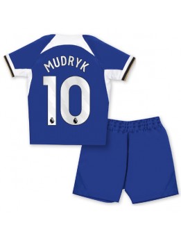 Chelsea Mykhailo Mudryk #10 Dječji Domaci Dres kompleti 2023-24 Kratak Rukavima (+ kratke hlače)